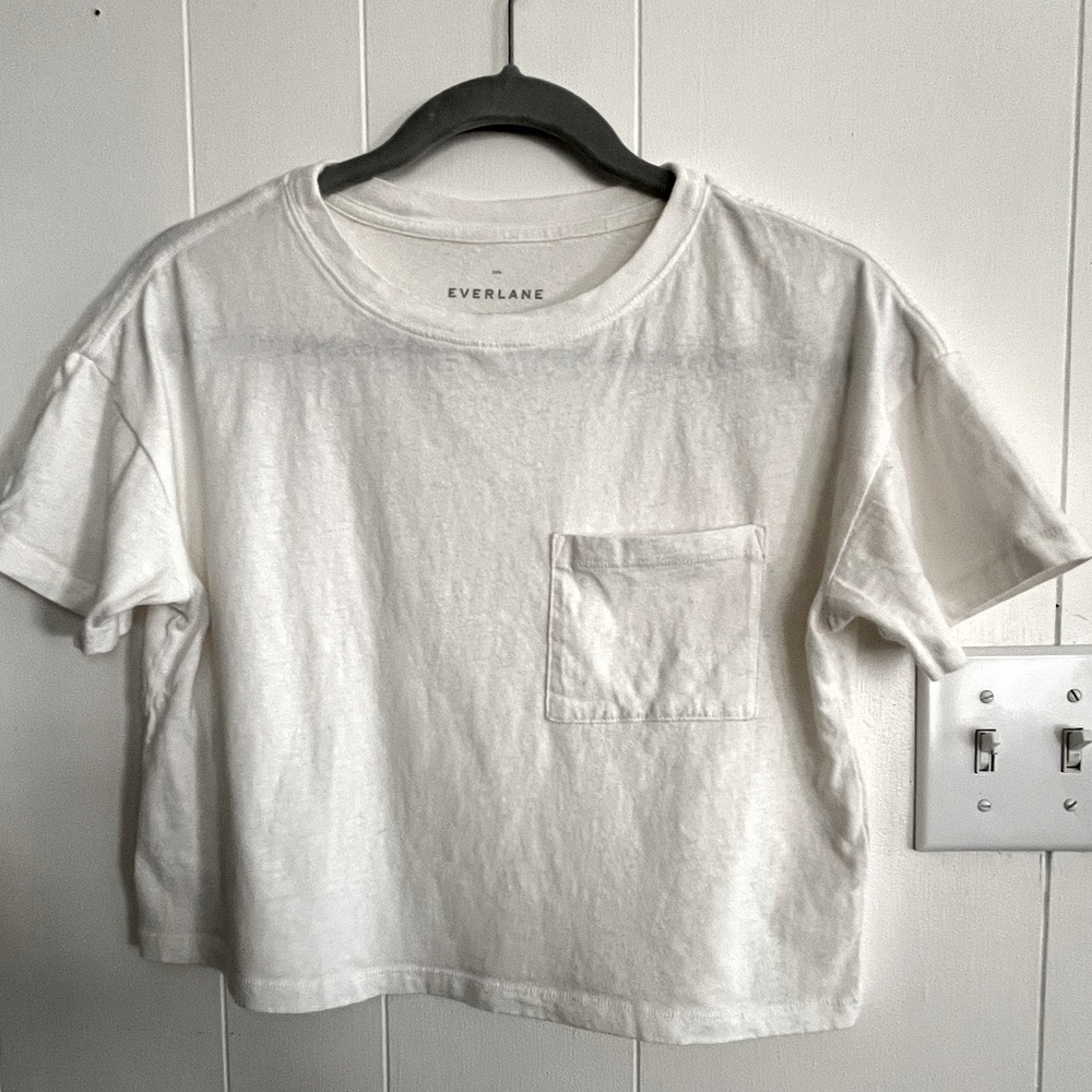 Everlane cropped box cut tee